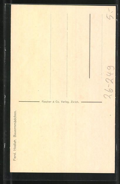 Cartes postales: Ferdinand Hodler: Portrait eines hübsch – D'occasion à Berlin par bartko-reher 1