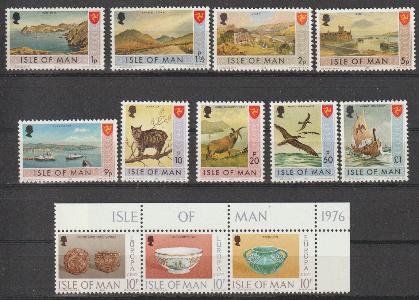 Tutti i francobolli: Isle of Man – Nuovo e nell'imballaggio originale da Crans-Montana venduto da kira56