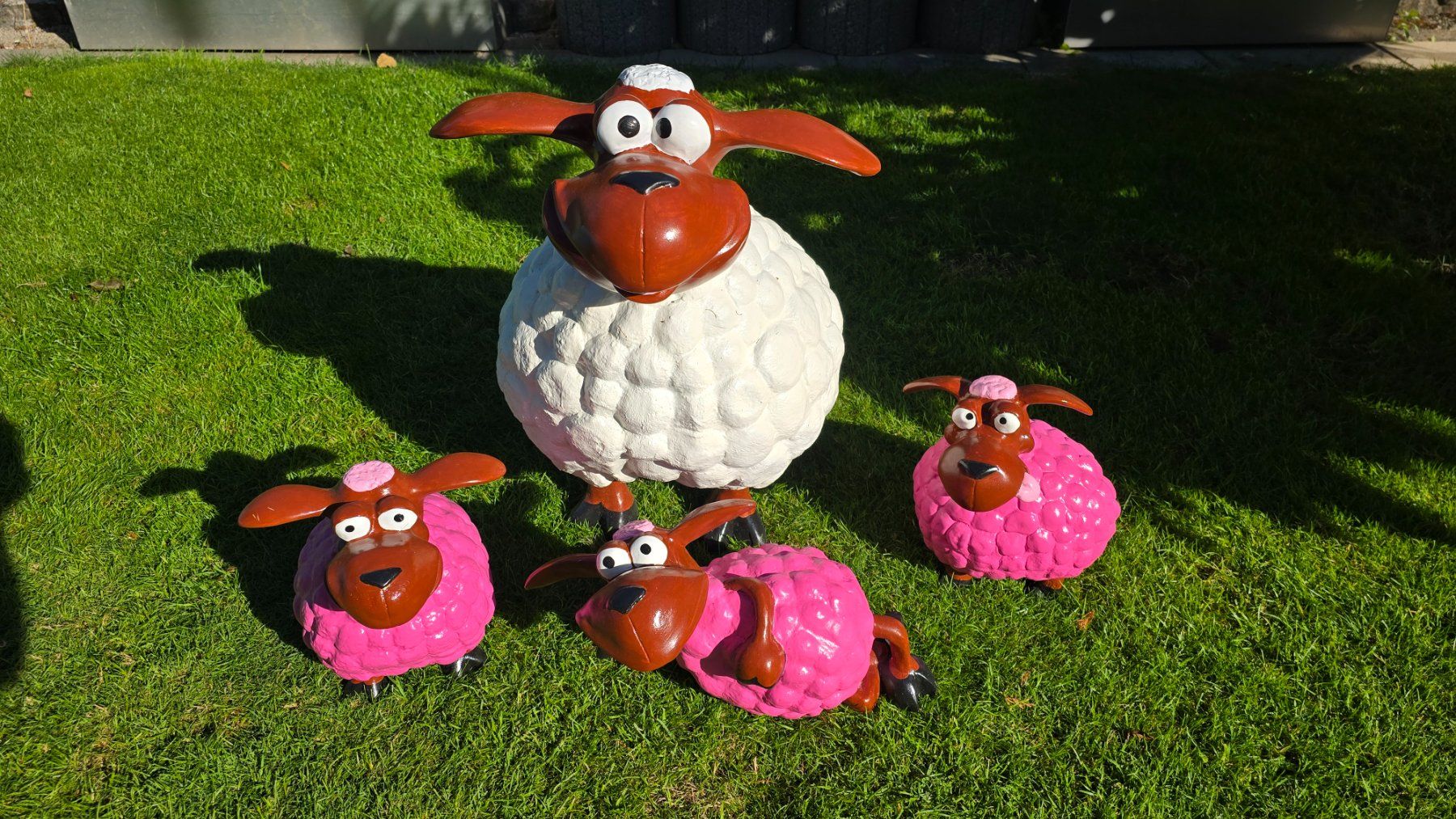 Statuette: 4 wunderschöne typähnliche Shaun Gartenschafe – Usato da Rorschacherberg venduto da Scharfeegge