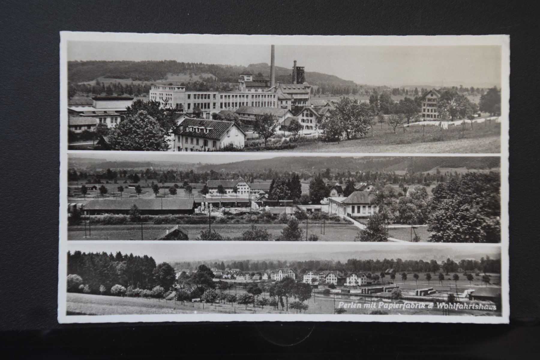 Cartoline postali: AK Luzern, Perlen Papierfabrik – Usato da Luzern venduto da CH2018