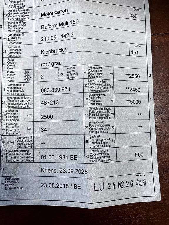 Trattori: Reform Muli 150 – Usato da Ruswil venduto da mbuender01 3