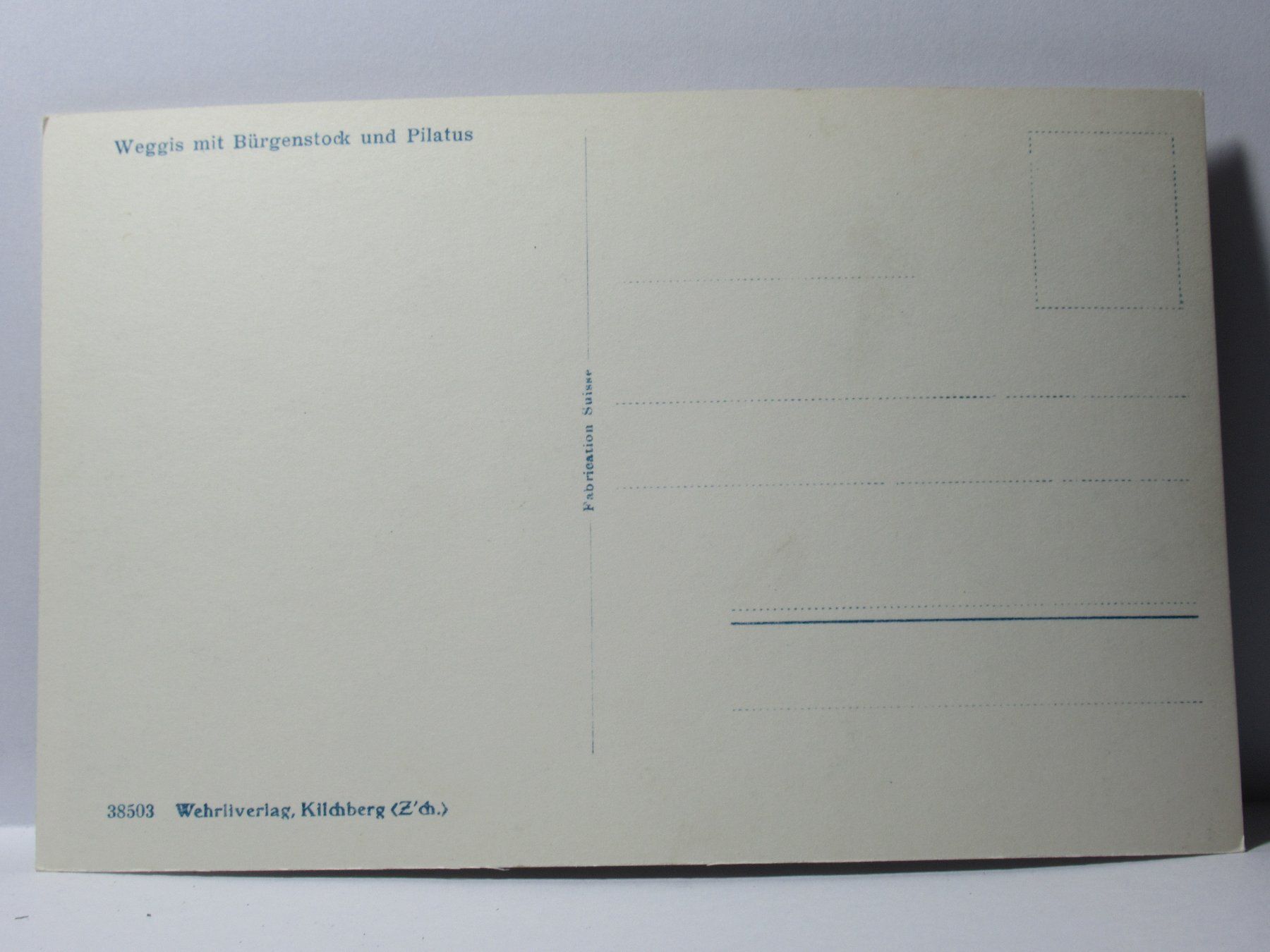Cartoline postali: Weggis mit Bürgenstock und Pilatus , Kirche – Nuovo (secondo la descrizione) da Grenchen venduto da Bluemchen1900 2