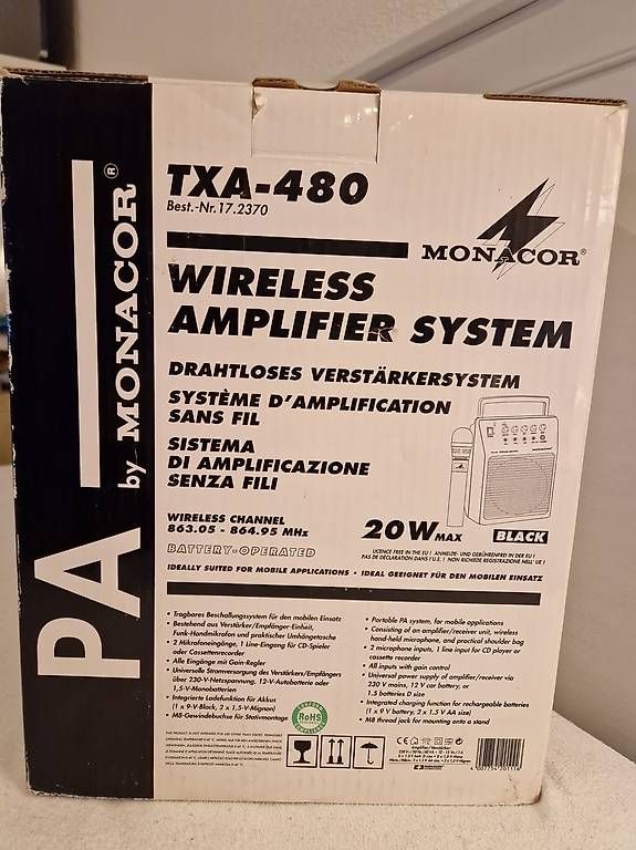 Amplificatori: Wireless Amplifier system TXA-480 – Usato da Kottwil venduto da Bubu9 1