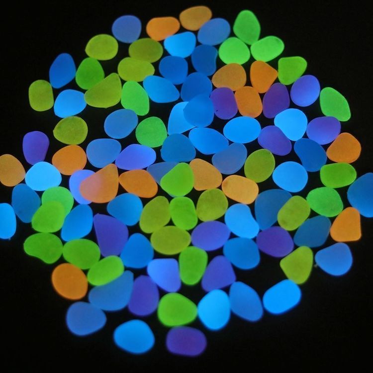 500 Stück Leuchtsteine 1cm - Fluoreszierende Kieselsteine Für Aquarium & Garten