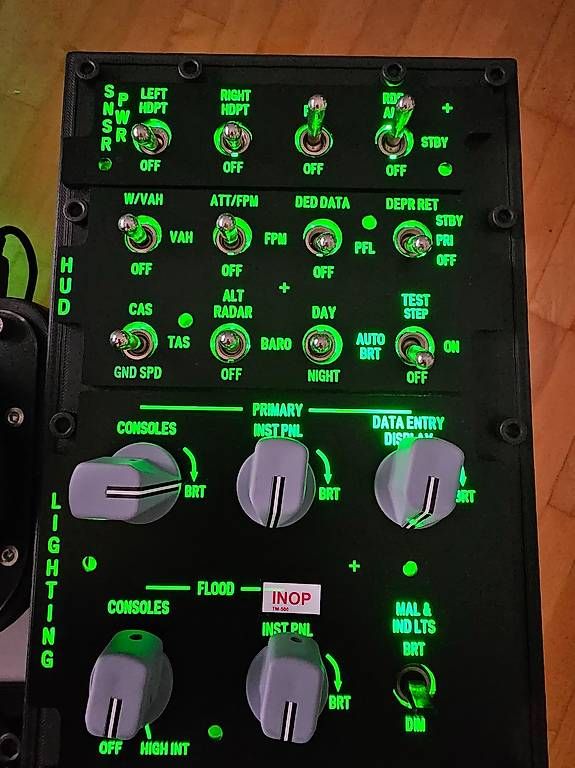Steuerung: F-16 Right Console Panel Replica – Gebraucht aus Rümlang von gkollias94 3
