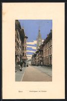 AK Bern, Kesslergasse mit Münster, 1910