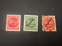 Deutsches Reich Dienstmarken kl. Lot 1922/23 (2488)