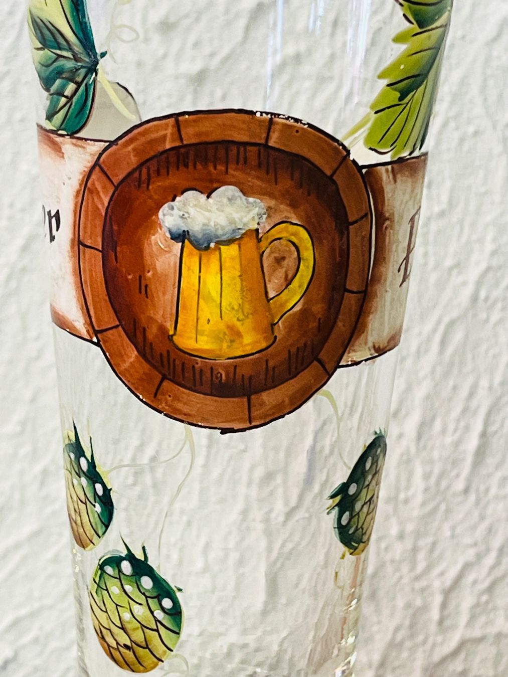 Bicchieri: Bierglas mit Emaillemalerei – Usato da Kandergrund venduto da honey-art_and_more 3