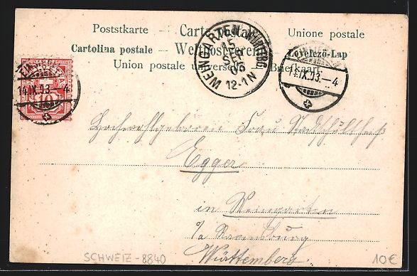 Cartoline postali: Maria Einsiedeln, Platz vor dem Kloster – Usato da Berlin venduto da bartko-reher 1