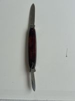 Taschenmesser rostfrei mit zwei Klingen gebraucht(2S4)