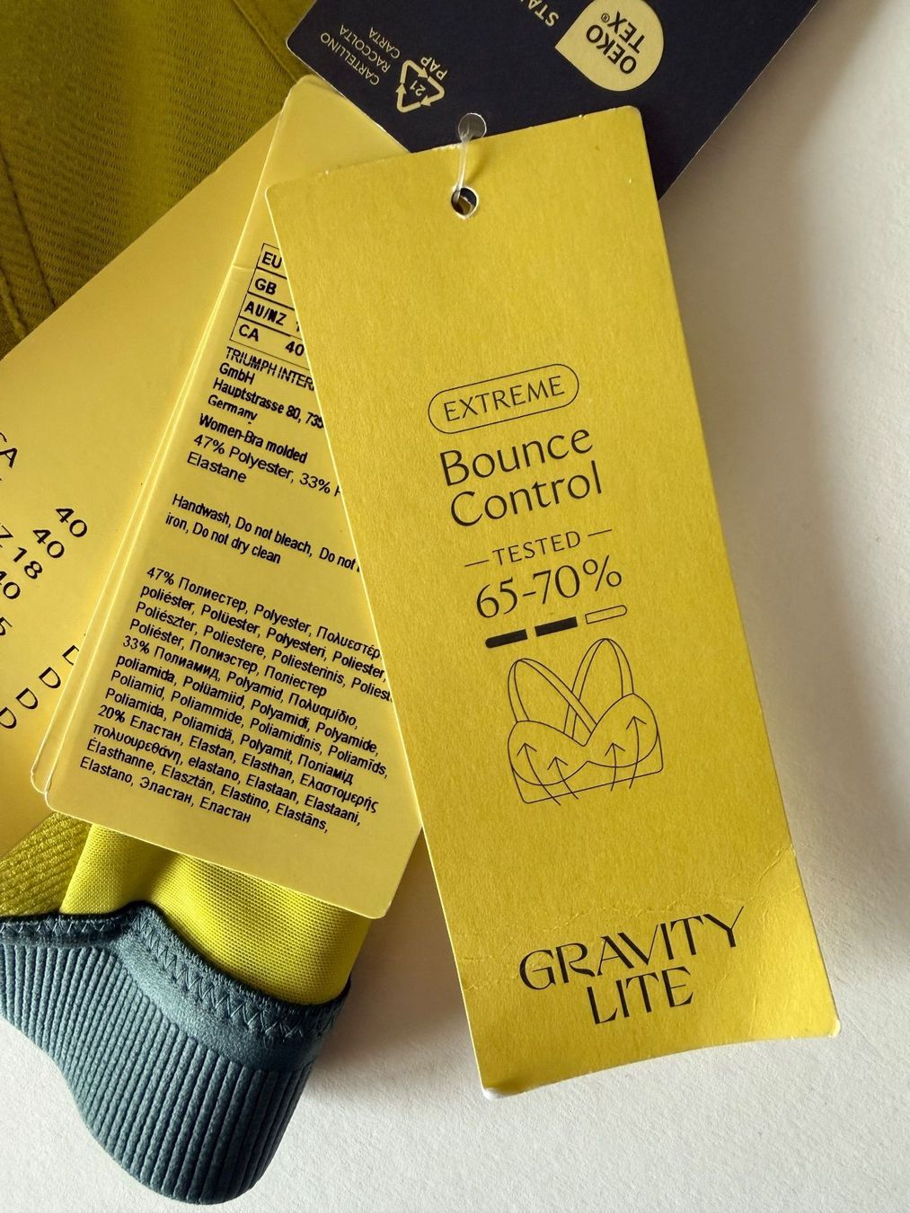 Triumph Altra biancheria intima: TRIUMPH, Sport-BH TRIACTION GRAVITY Lite, Grösse 90D – Nuovo e nell'imballaggio originale da Rudolfstetten venduto da gst_g7xl 4