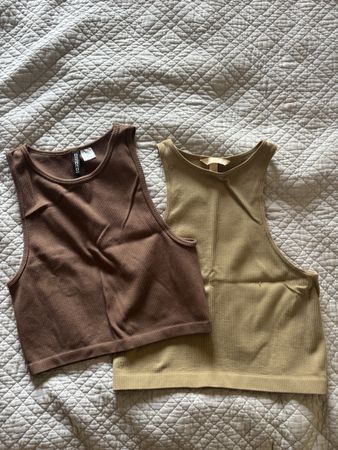Lot de 2 débardeurs Beige/Brun