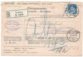 Helvetia avec épée sur recouvrement / Lenzburg 01.12.1922