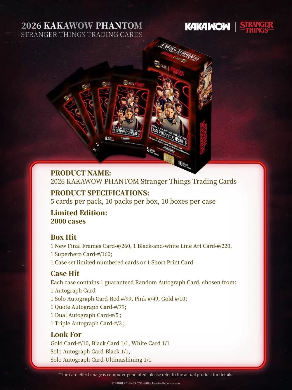 Carte collezionabili: 2026 Stranger Things Hobby Box Factory Sealed – Nuovo e nell'imballaggio originale da St-Légier-Chiésaz venduto da GemMintCH 2