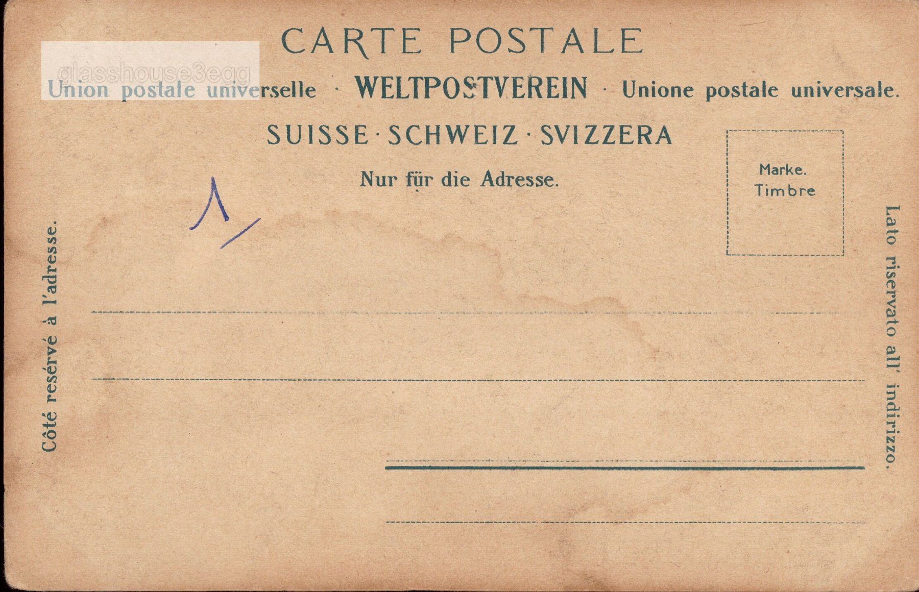 Cartoline postali: AK Kandersteg. Die Blümlisalp. – Usato da Eggersriet venduto da glasshouse3egg 1