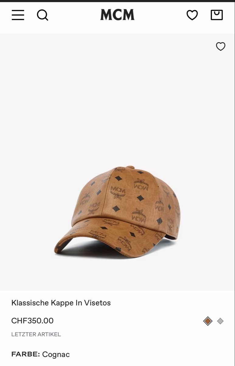 Mcm Altro in  Abbigliamento & Accessori: MCM Cap ungetragen NEU – Nuovo (secondo la descrizione) da Riehen venduto da VB_CH85 5