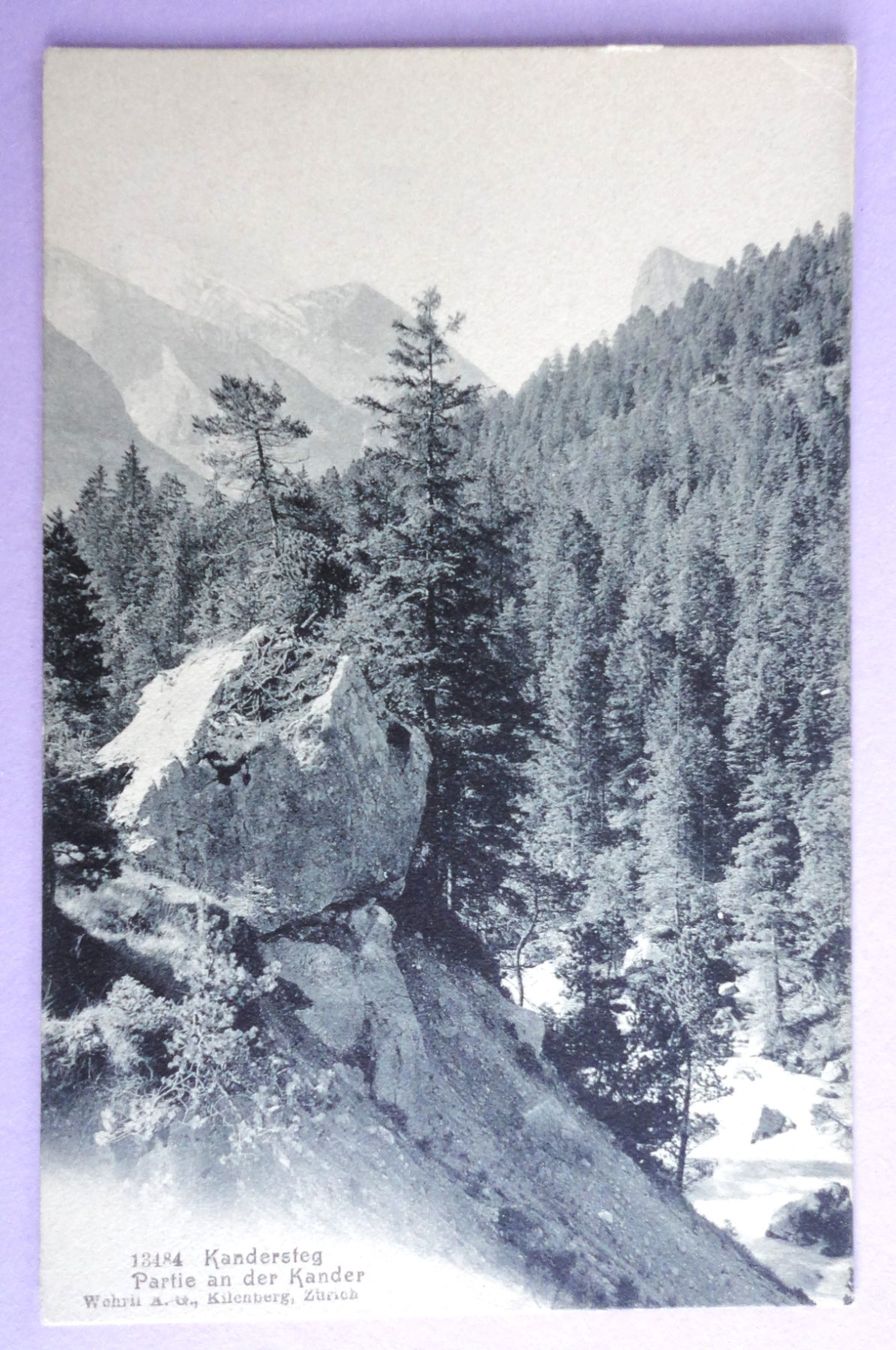 Cartoline postali: Kandersteg, Partie an der Kander – Usato da Fétigny venduto da Billy2miny