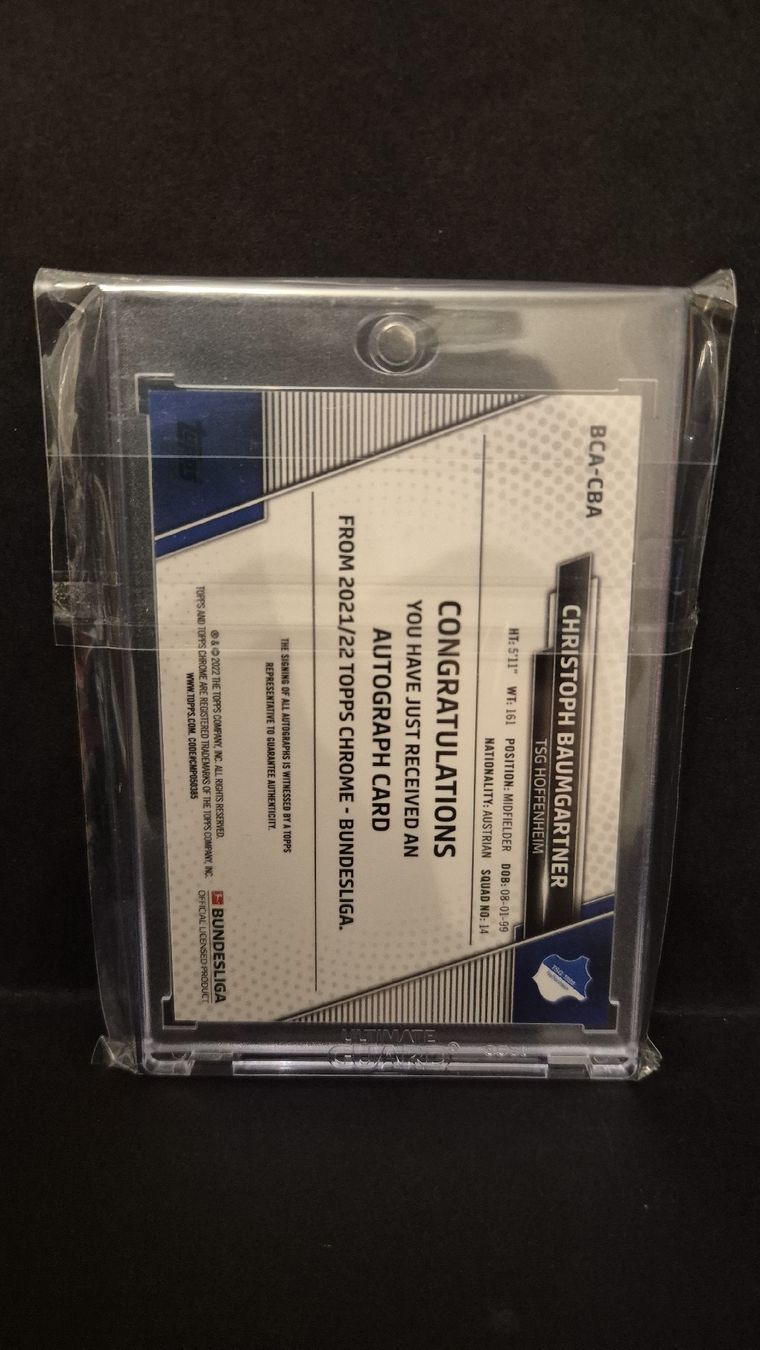 Topps Carte collezionabili: Christoph Baumgartner Auto Topps Chrome TSG Hoffenheim – Nuovo (secondo la descrizione) da Uetikon am See venduto da vi3nnaC4lling 2