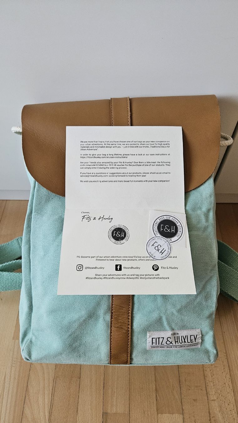 Sacs à dos: Fitz & Huxley - SOLSTICE mint (regular) – D'occasion à Dietlikon par phil_sturzi 3