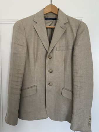 Veste Ralph Lauren lin 100% - Taille 8 - Beige Été 👍