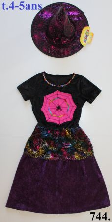 Costume sorcière / Hexe t. 4 - 5 ans