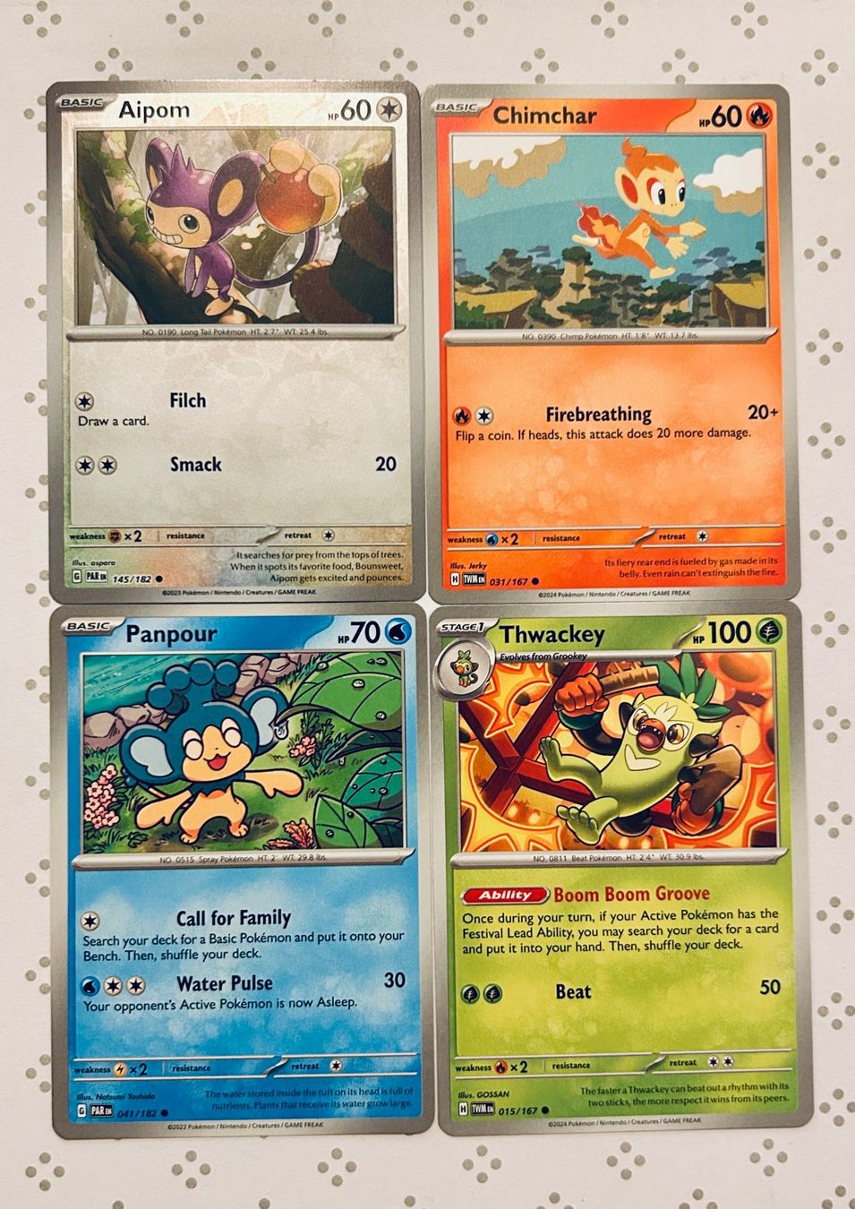 Pokémon Carte collezionabili: Pokémon, Äffchen-Bundle | 4 Karten inkl. Holo, Gratisversand – Nuovo (secondo la descrizione) da Gelterkinden venduto da pikapikachu