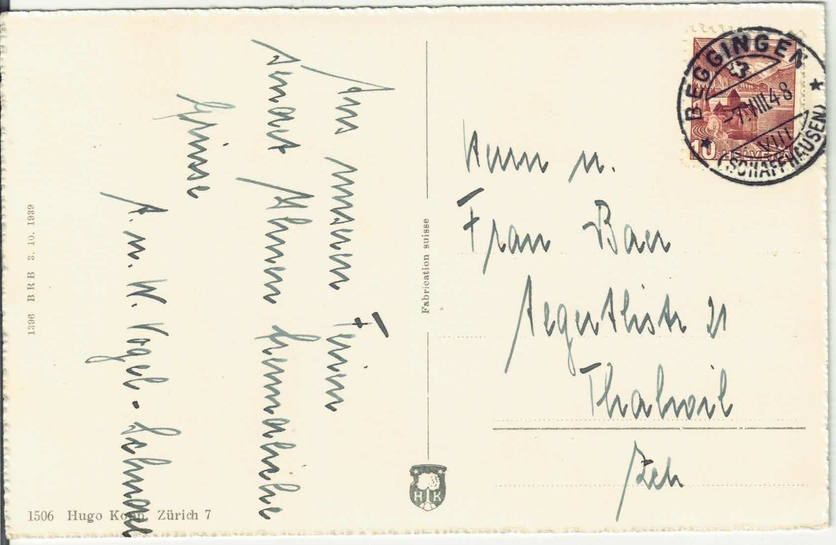 Cartoline postali: Beggingen - Generalansicht – Usato da Ettingen venduto da Kartenplanet 1