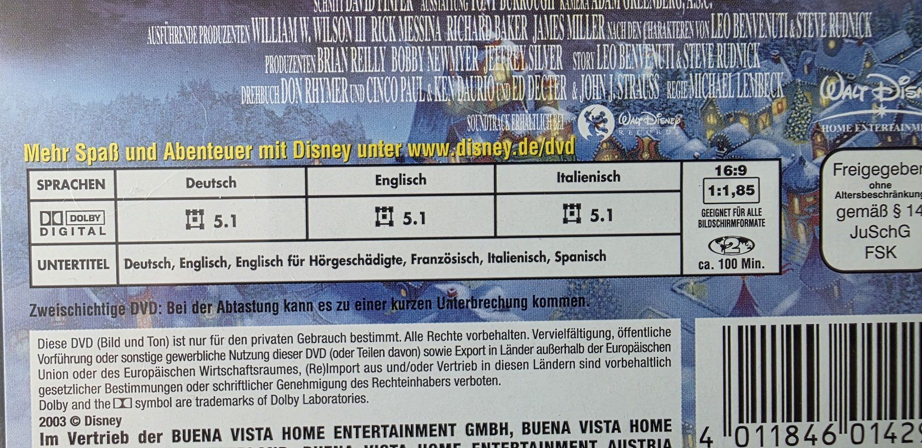 Tutti i DVDs: DVD Santa Clause 2 - Disney – Usato da Oetwil am See venduto da fineli2 1