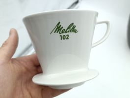 Kaffeefilter Melitta 102 Porzellan weiss neuwertig