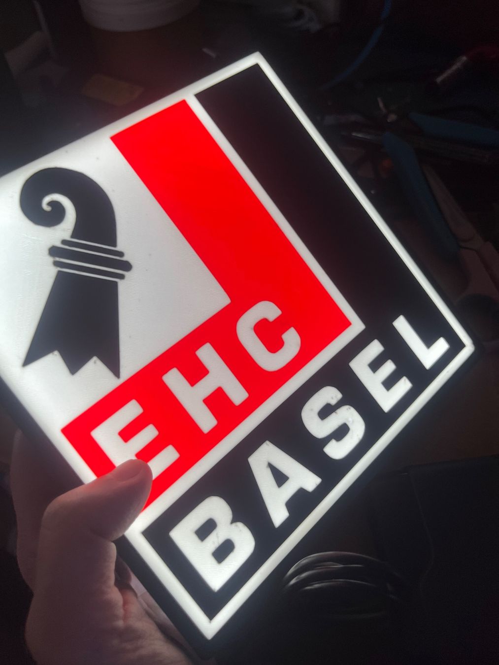 Lampade: EHC Basel lightbox lampe – Nuovo (secondo la descrizione) da Noville venduto da Berlusconi55 1