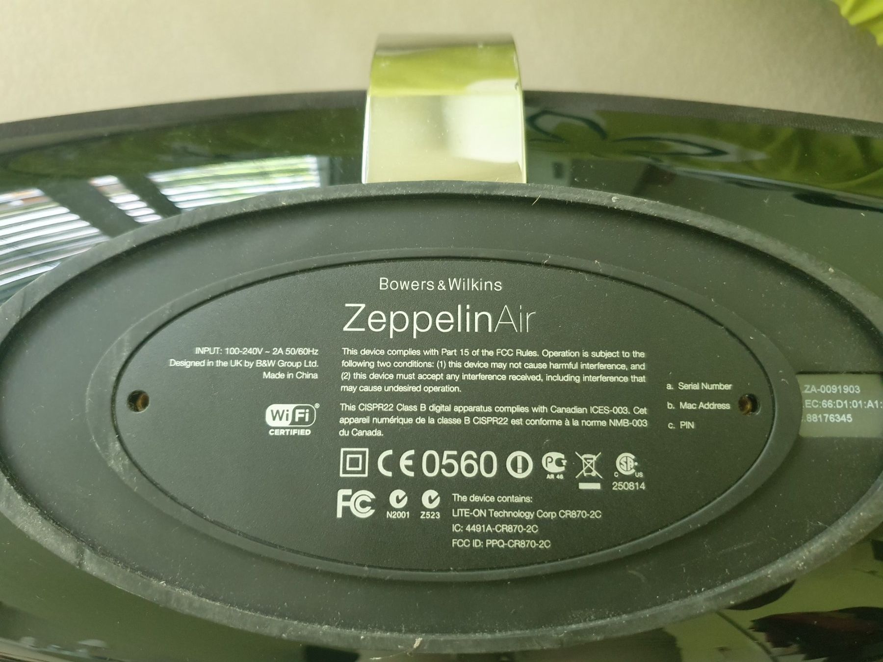 Bowers & Wilkins Casse acustiche: Bowers & Wilkins Zeppelin – Usato da Ennetbaden venduto da mlluescher 4