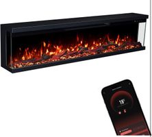 Elektrokamin Insert 152 mit realistischem 3D LED-Feuer -