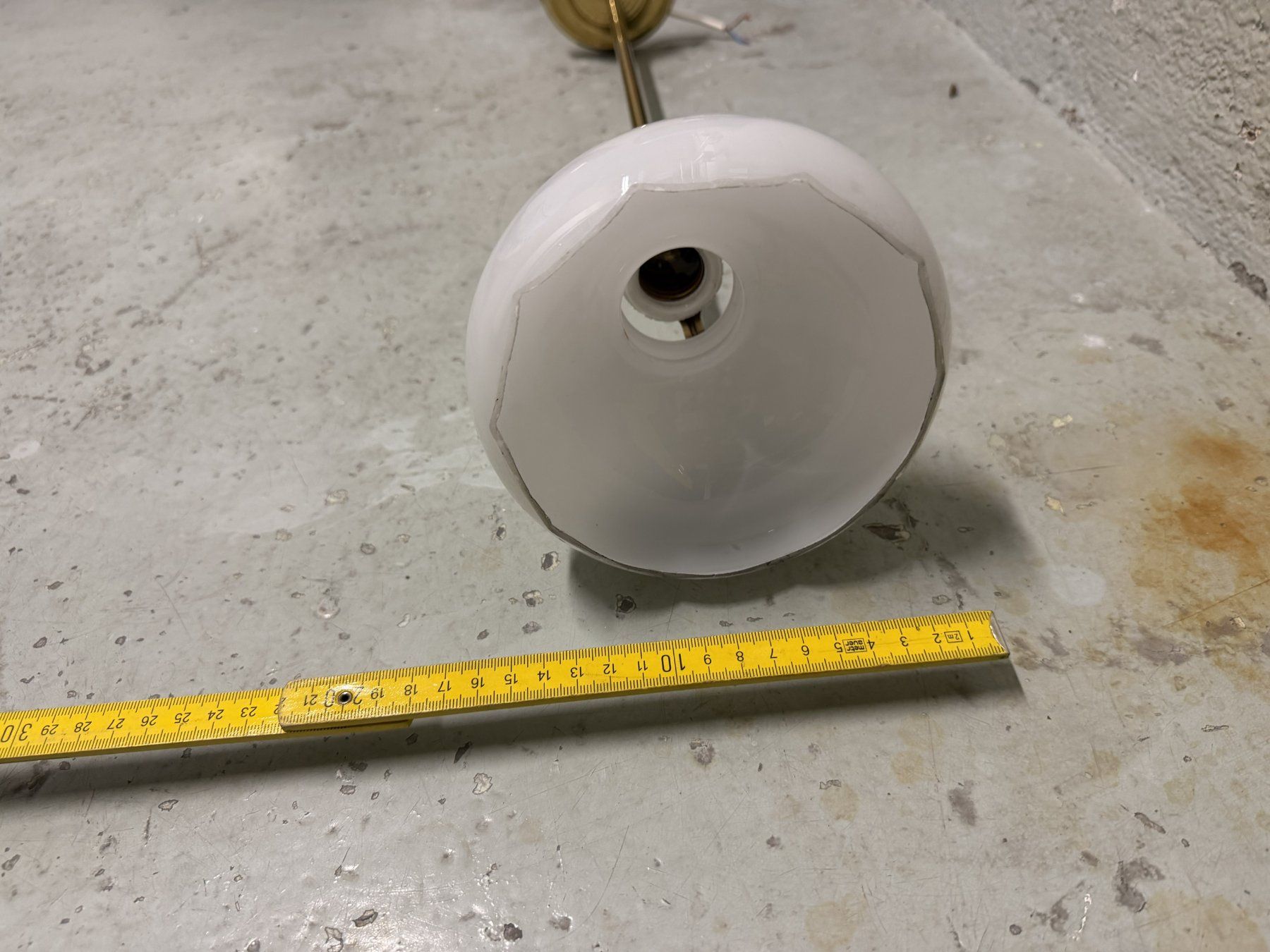 Lampadari & plafoniere: Original Jugendstil Pendelleuchte Messing Opalglas – Usato da Basel venduto da Roberto002 4