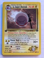 Lt. Surge's Electrode 1st (unc.) Gym C. - MINT - ab 1.-