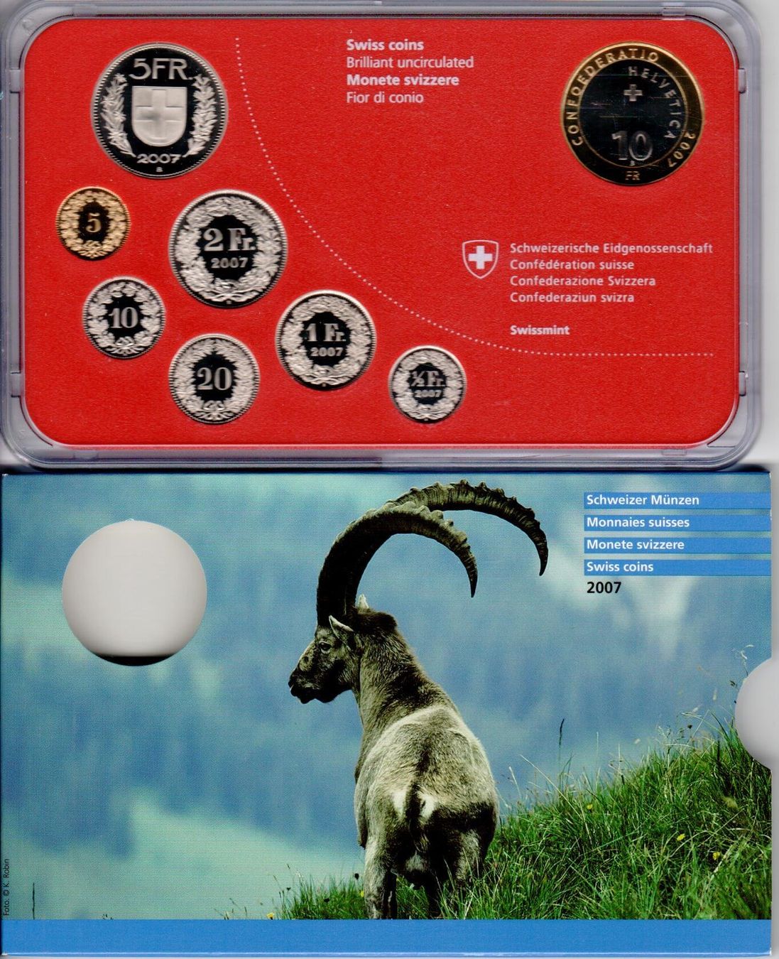 Tutti le monete: Münzsatz 2007 – Nuovo e nell'imballaggio originale da Wolhusen venduto da Curver9
