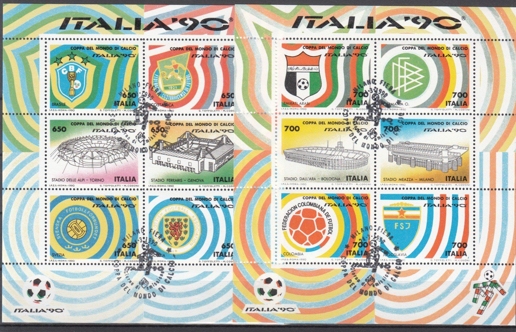 Tutti i francobolli: Italien 1990 mit ET – Usato da Bürglen TG venduto da StampGraf 3