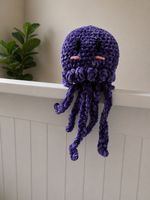 polipetto viola amigurumi fatto a mano 