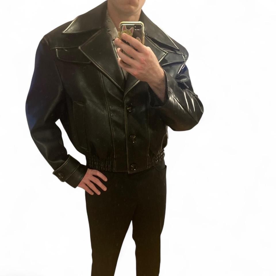 Giacche: Kunstlederjacke - wide, cropped, boxy fit – Nuovo (secondo la descrizione) da Bern venduto da anj42 4