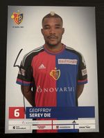 Signierte Karte Serey Die FCB mit Autogramm