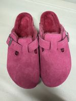 Birkenstock Boston fourrées rose, taille 38