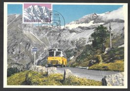 Maximumkarte 486 S. 770 50 Jahre Furka Grimsel 25.8.1971