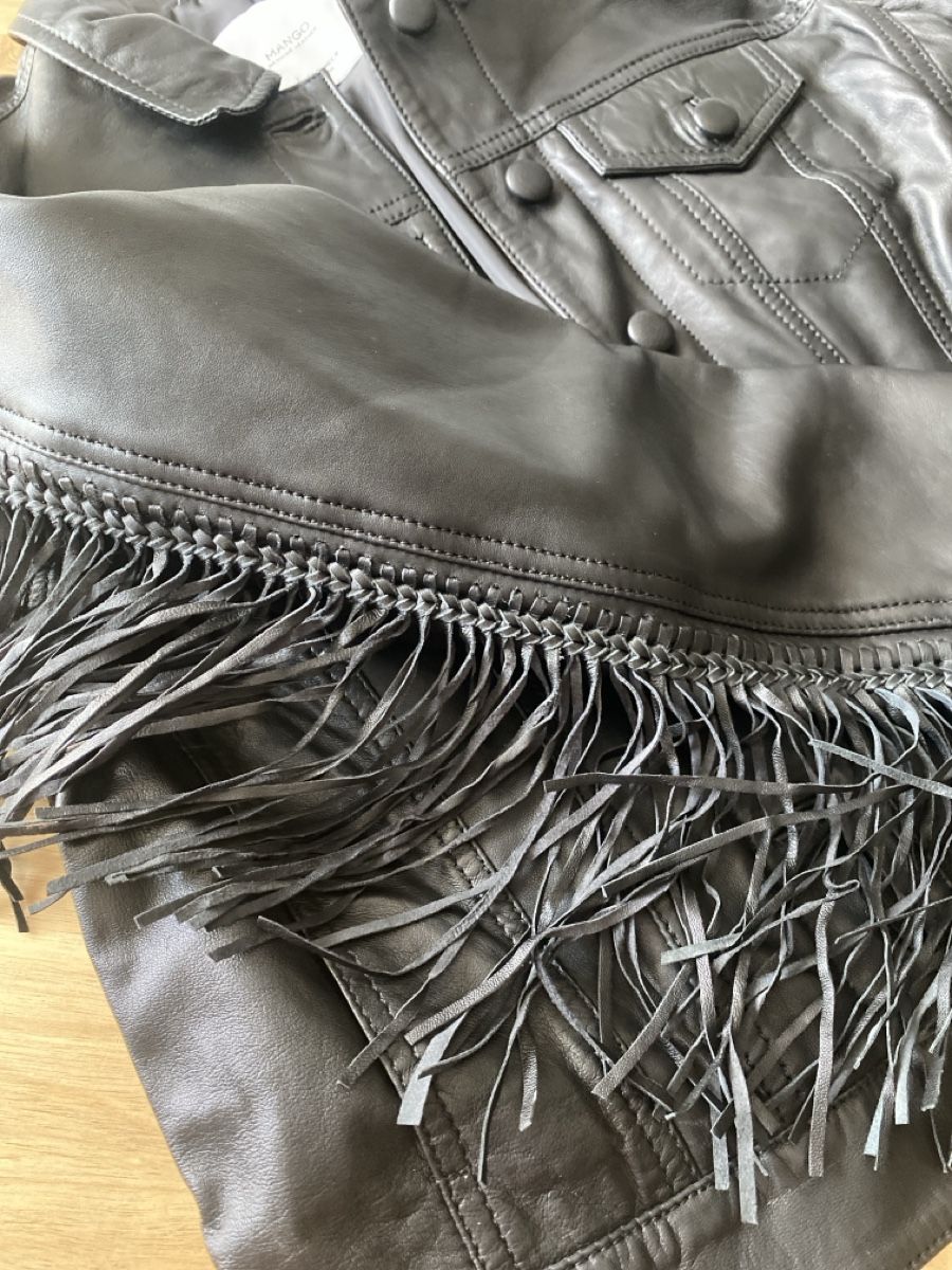 Mango Vestes: Echte Lederjacke von Mango – Neuf (Voir description) à Schwyz par rat-race 1