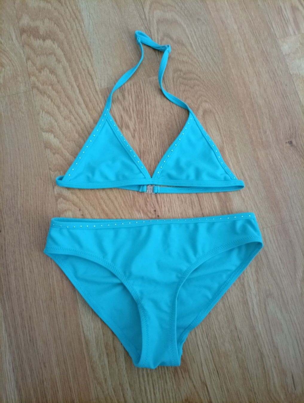 Costumi da bagno & Bikini: Bikini Mädchen türkis Grösse 140  – Usato da Worben venduto da ersa01 4