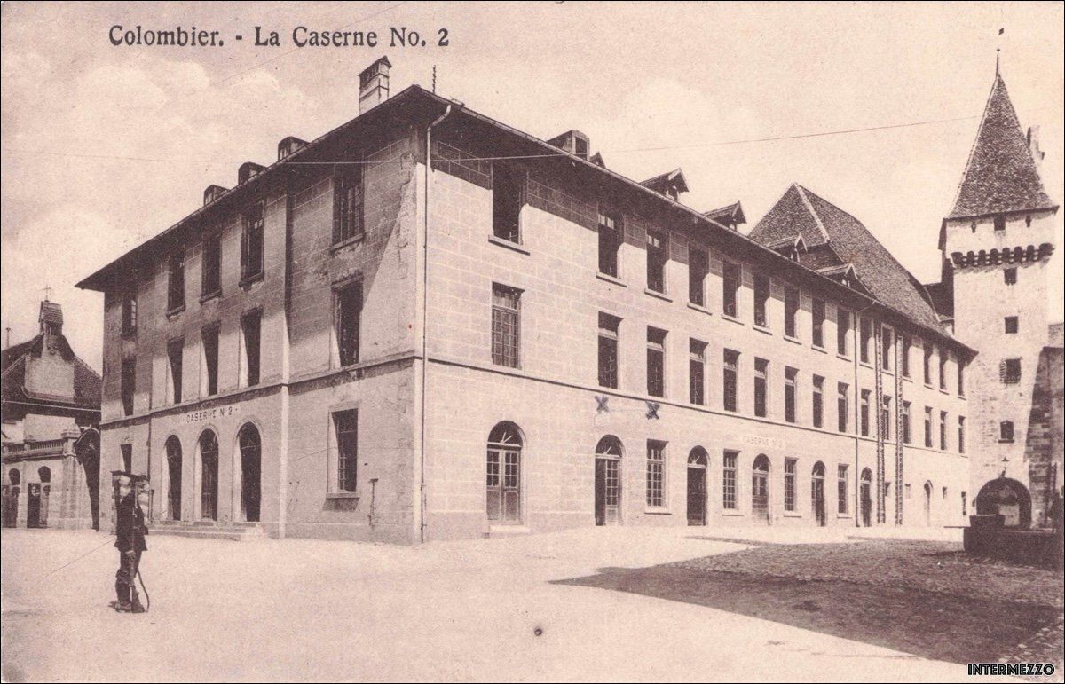 Cartoline postali: Colombier NE // La Caserne No. 2 – Usato da Basel venduto da intermezzo12