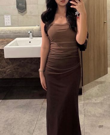 Polyball cocktail dress🤎 elegant night dress