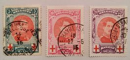Belgien Rotes Kreuz 1915 gestempelt