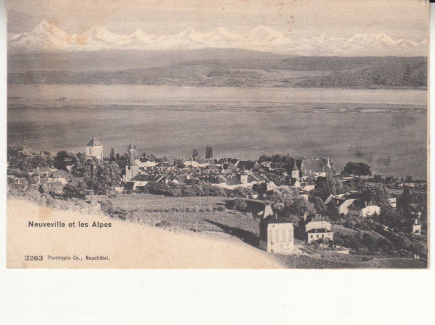 Cartoline postali: Neuveville 1905 – Usato da Bürglen TG venduto da StampGraf