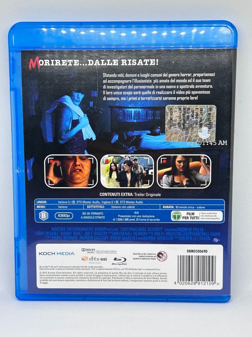 Tutti i DVDs: Blu-ray Supernatural Activity (ITA, ENG) – Usato da Giubiasco venduto da LorisVale 1