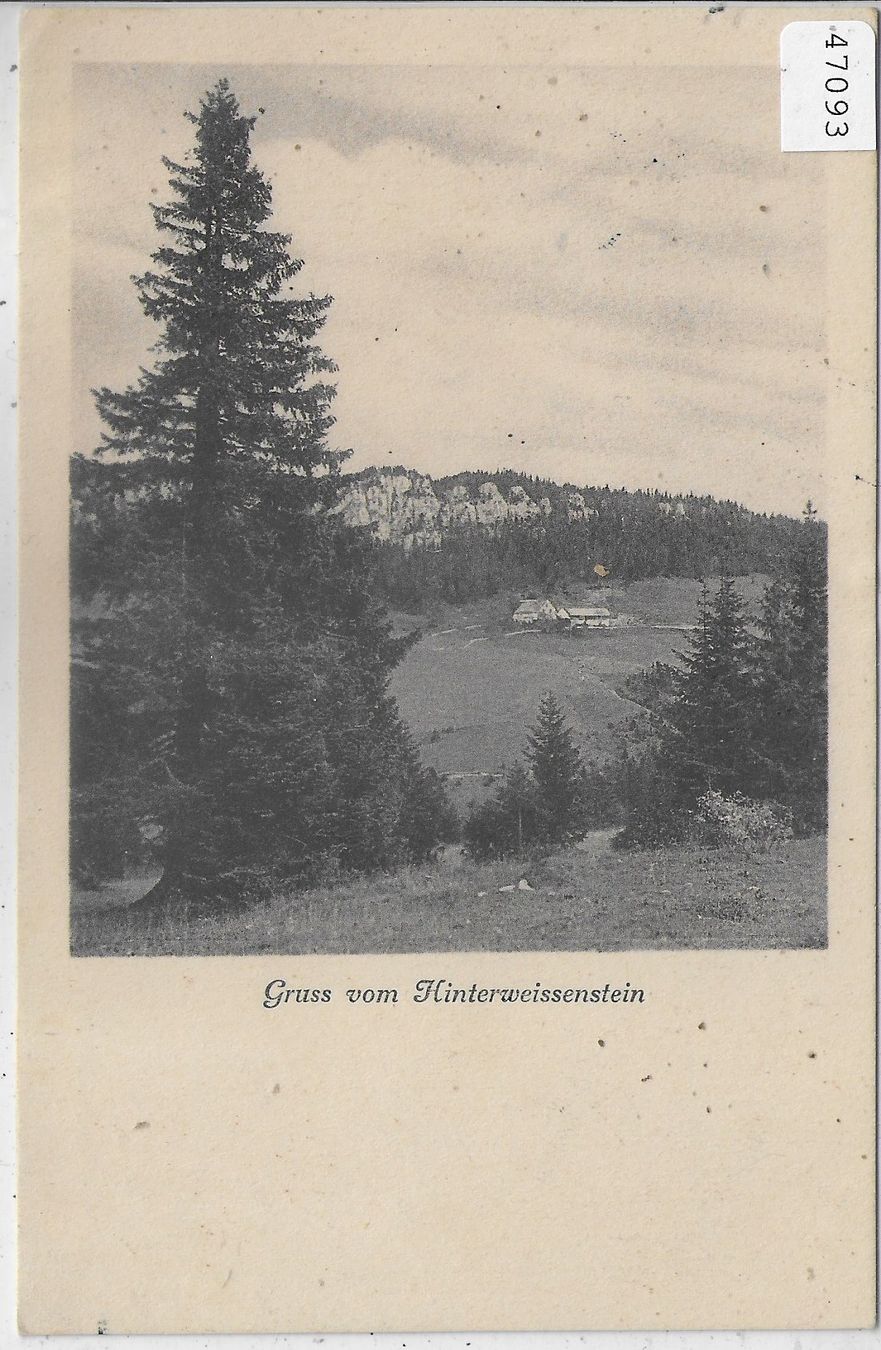 Cartes postales: Gruss vom Hinterweissenstein – D'occasion à Ettingen par Kartenplanet