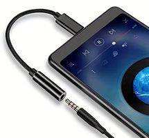 Adapter USB C  zu 3.5mm Buchse schwarz